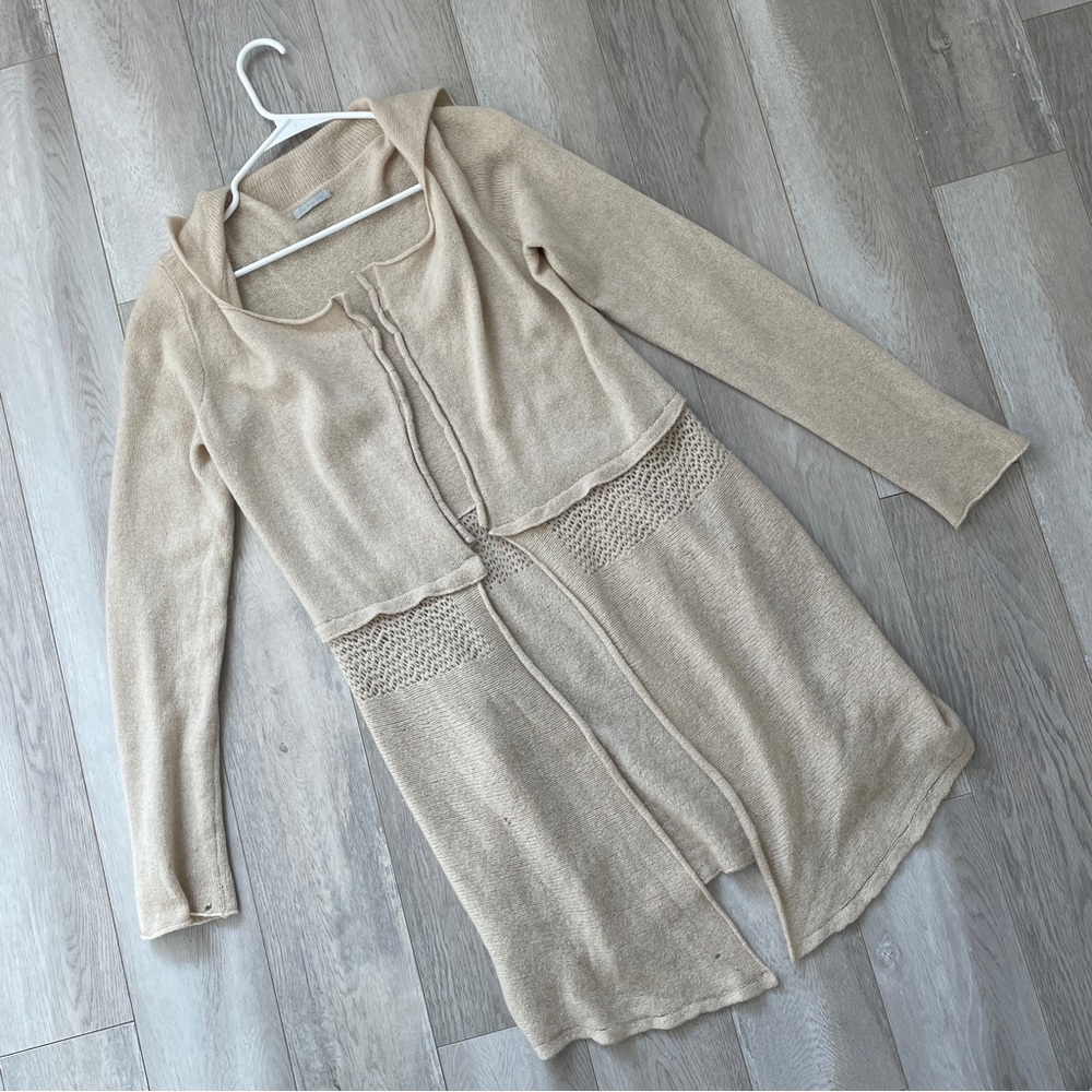Casmari Cashmere Cardigan Handloomed Knit Beige women (xlarge) coastal cozy soft